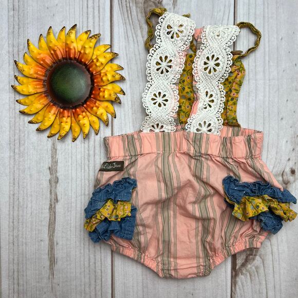 Matilda‎ Jane x Joanna Gaines Baby Girl Lace Romper Size 12-18M - Picture 2 of 2